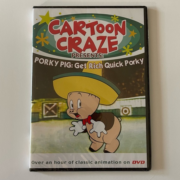 Cartoon Craze Porky Pig: Get Rich Quick Porky DVD New Old Stock - Picture 1 of 2